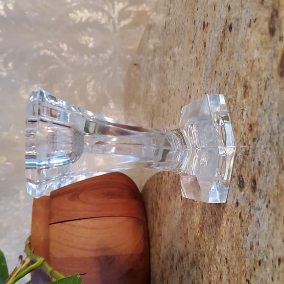 Vintage Val St. Lambert crystal candlestick holder - Picture 4 of 17